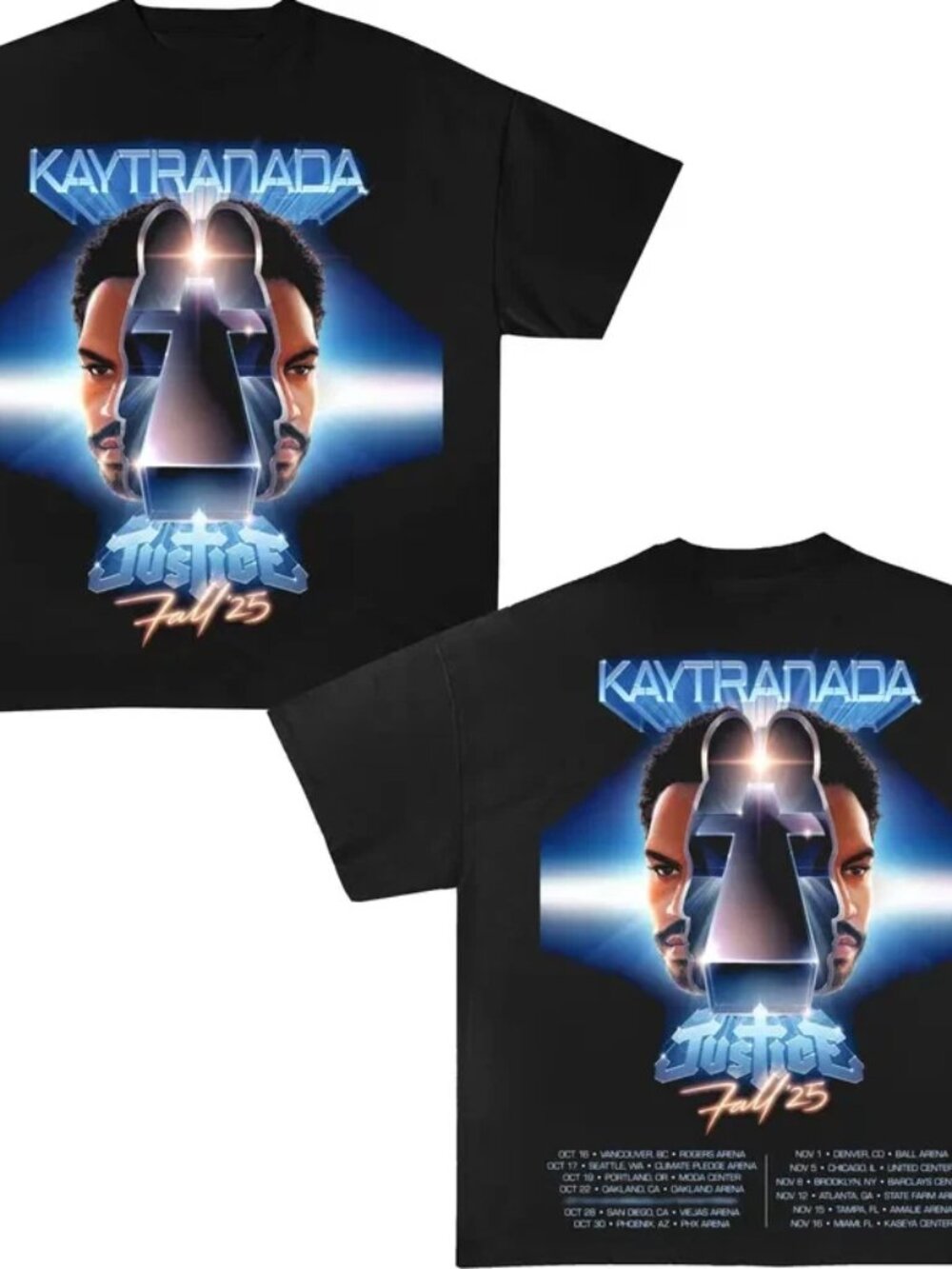 Kaytranada – World Tour Retro Music Graphic Printed Unisex T-Shirt